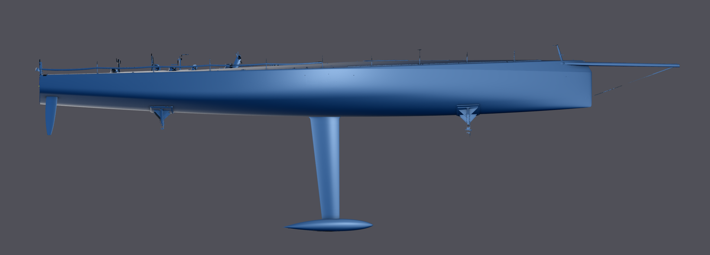 Modelo 3D de casco de vela